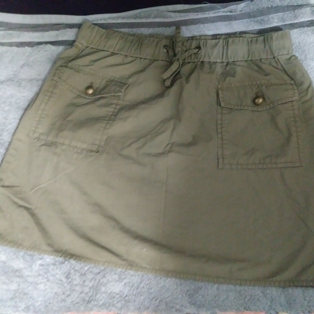Olive Green Women's Skirt